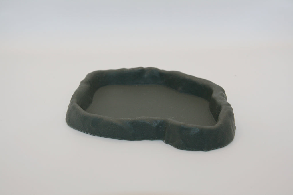 Ciotola Effetto Roccia Nera per Terrario – Dark Stone